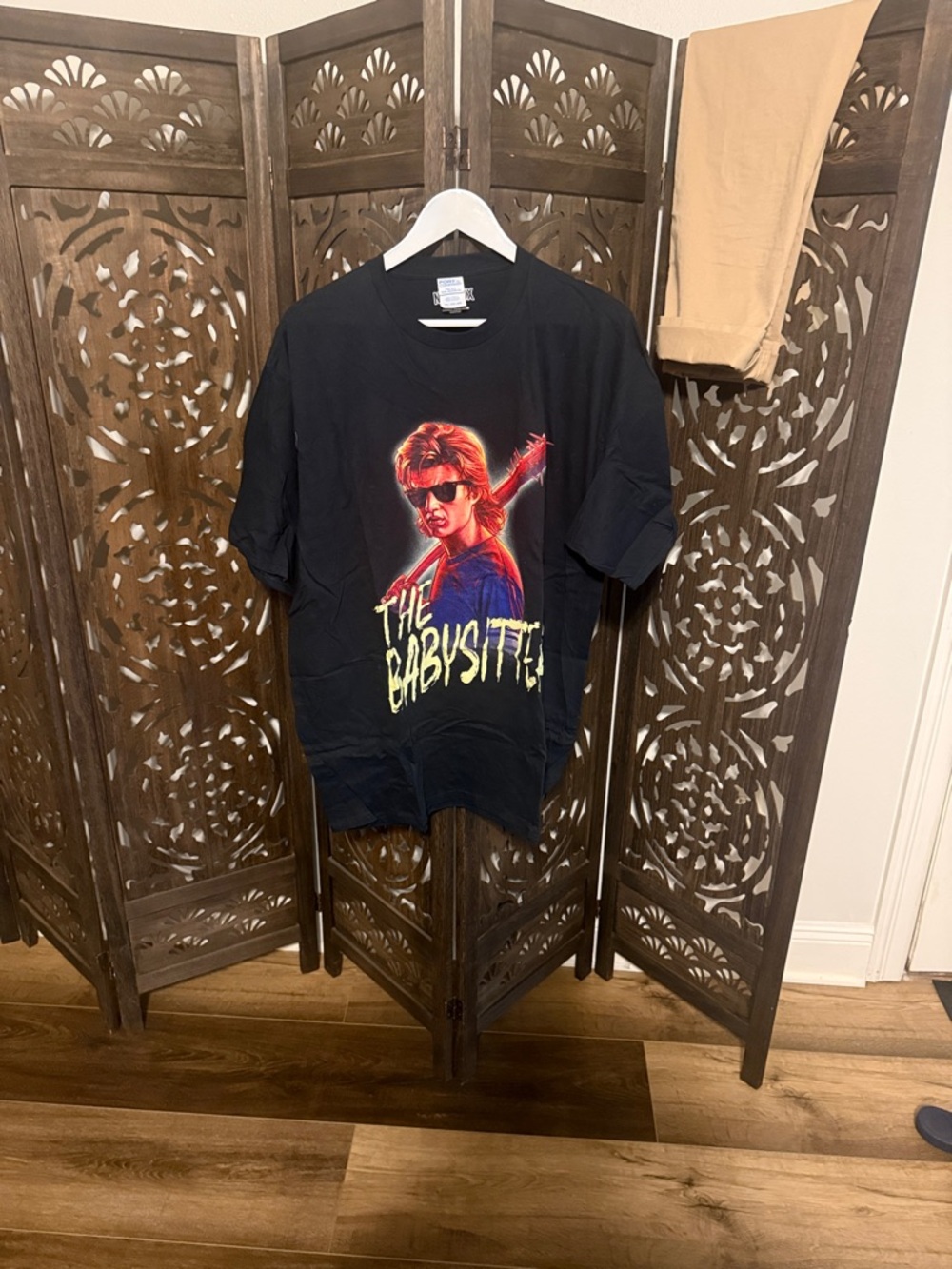 Black Graphic Kids' Tee - The Babysitter Design